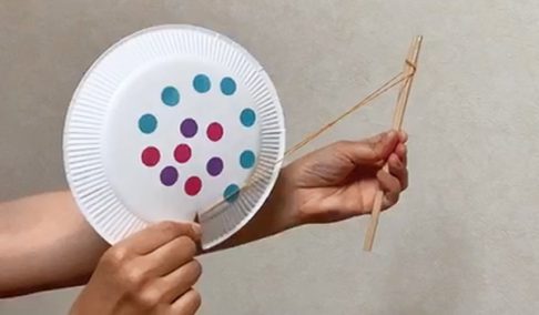 紙皿工作空飛ぶ円盤